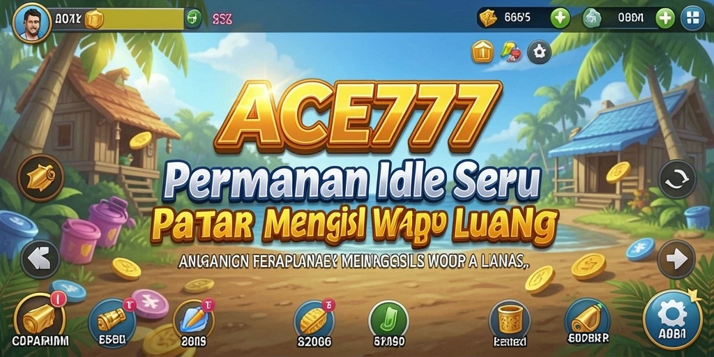 Tampilan gameplay ACE777 yang menunjukkan karakter sedang mengumpulkan koin.