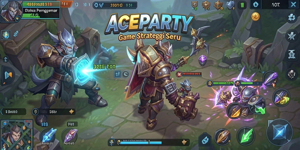 Tampilan menarik dari gameplay <strong>ACEPARTY</strong> yang mengasyikkan dan penuh strategi.