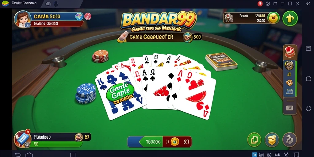 Screenshot gameplay Gaple yang menarik dan interaktif di BANDAR99.