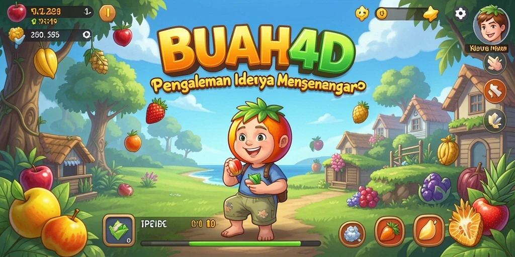 Screenshot gameplay BUAH4D yang menampilkan petualangan Idle yang menarik.