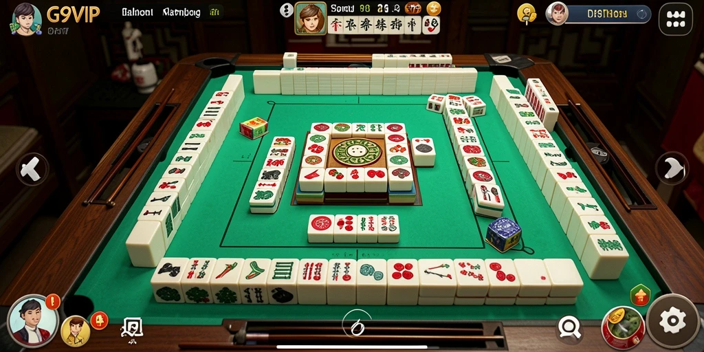 Tampilan gameplay G9VIP yang memukau dengan tantangan Mahjong.