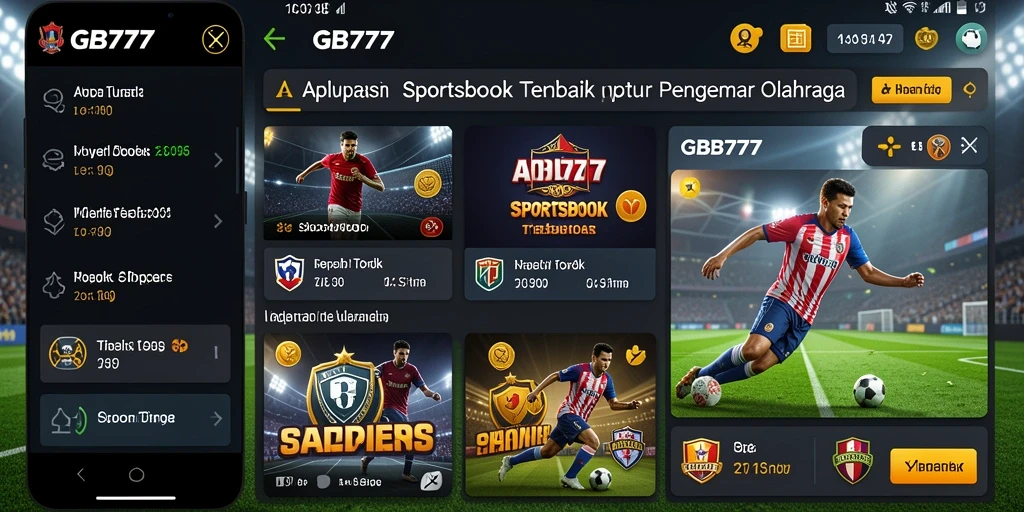 Tampilan gameplay GB777 menampilkan taruhan pada pertandingan olahraga secara langsung.