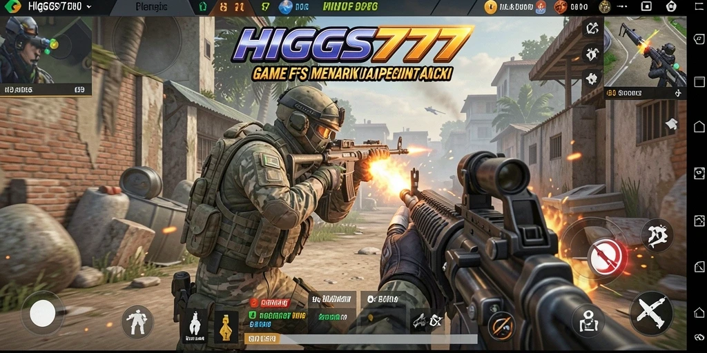 Tampilan gameplay aksi menegangkan di HIGGS777.