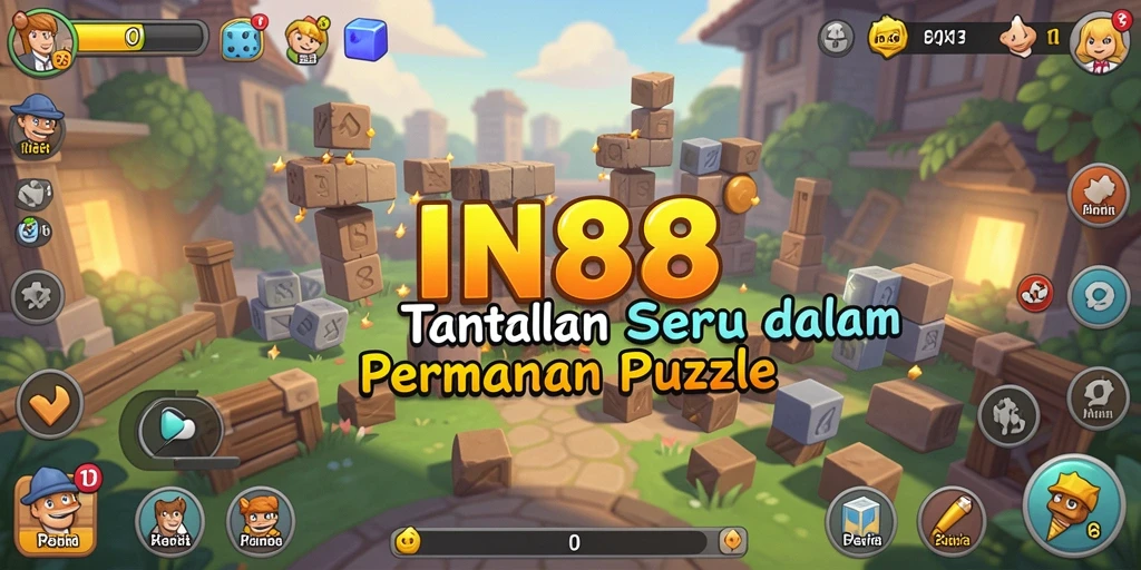 Tampilan menarik dari gameplay puzzle di IN88, penuh warna dan tantangan.