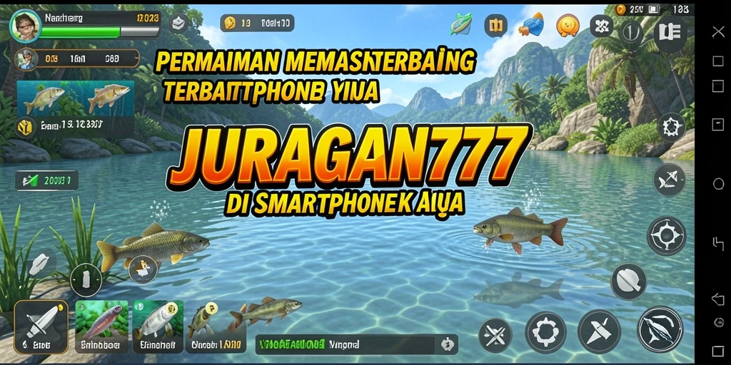 Tampilan gameplay JURAGAN77 yang menawan saat memancing di laut.