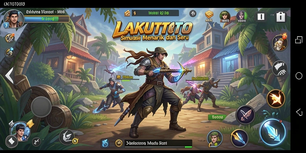 Tampilan gameplay seru dan interaktif dalam LAKUTOTO.