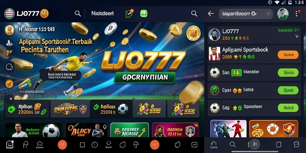 Screenshot gameplay dari LJO777 yang menampilkan berbagai pilihan taruhan.