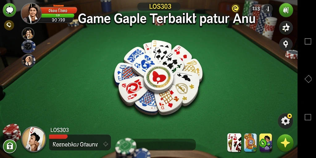 Tampilan gameplay seru dalam game Gaple yang menarik.
