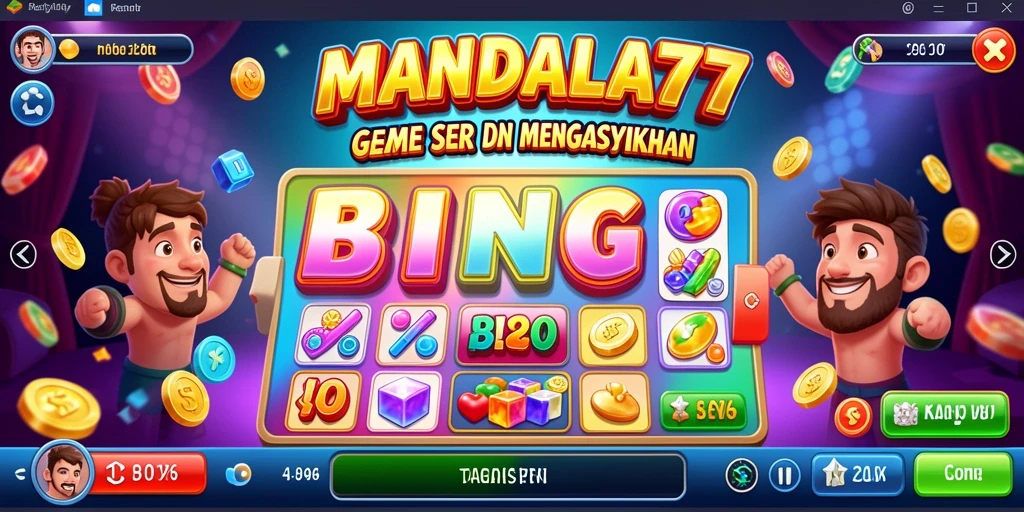 Tampilan gameplay menarik MANDALA77 dalam permainan Bingo.