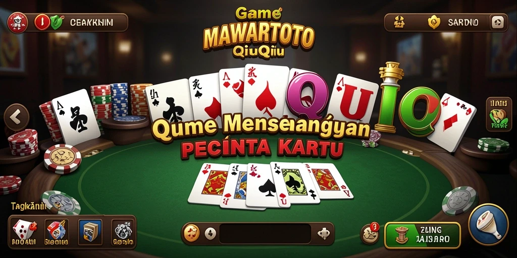 Tampilan gameplay seru QiuQiu di MAWARTOTO.