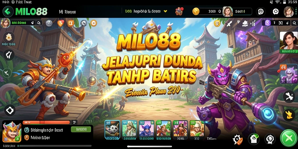 Tampilan gameplay <strong>MILO88</strong> yang menampilkan eksplorasi dunia terbuka yang mengesankan.