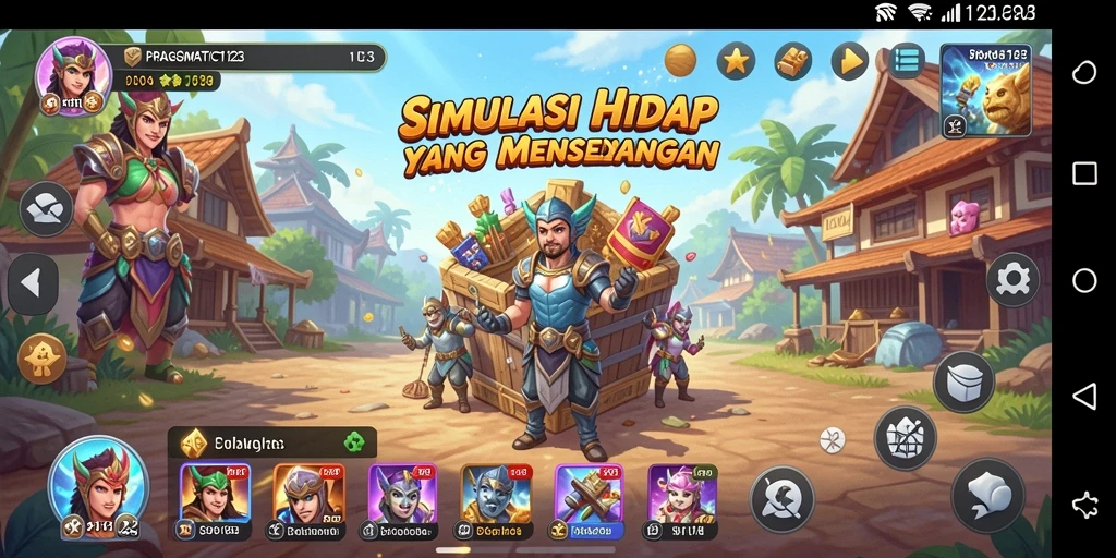 Tampilan gameplay menarik dari PRAGMATIC123 dalam simulasi kehidupan.