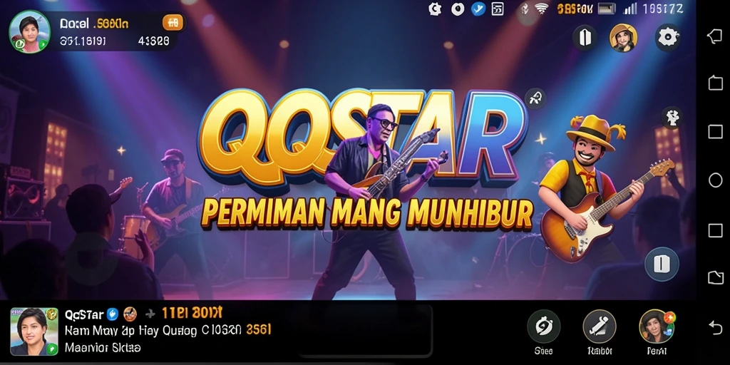 Tampilan gameplay QQSTAR yang mengasyikkan dan penuh warna.