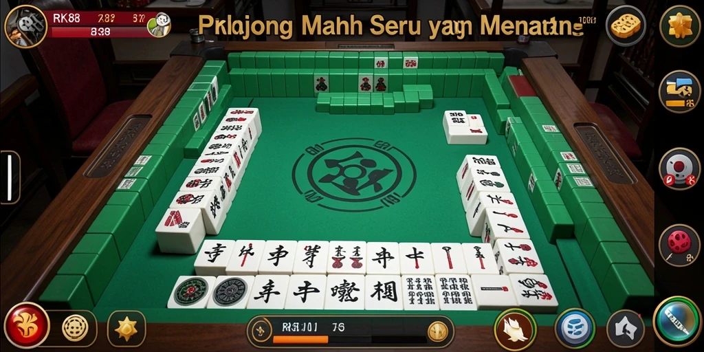 Gameplay Mahjong yang menarik dengan grafis yang menawan.