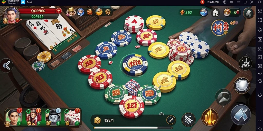 Screenshot gameplay QiuQiu di TOPI189 menampilkan kartu dan strategi.