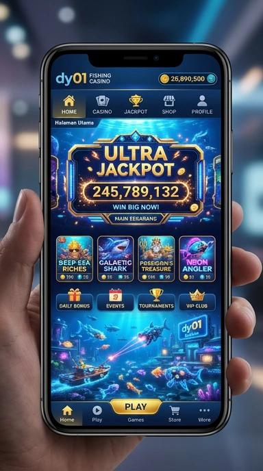 Tampilan utama aplikasi dy01 dengan berbagai pilihan unduh.